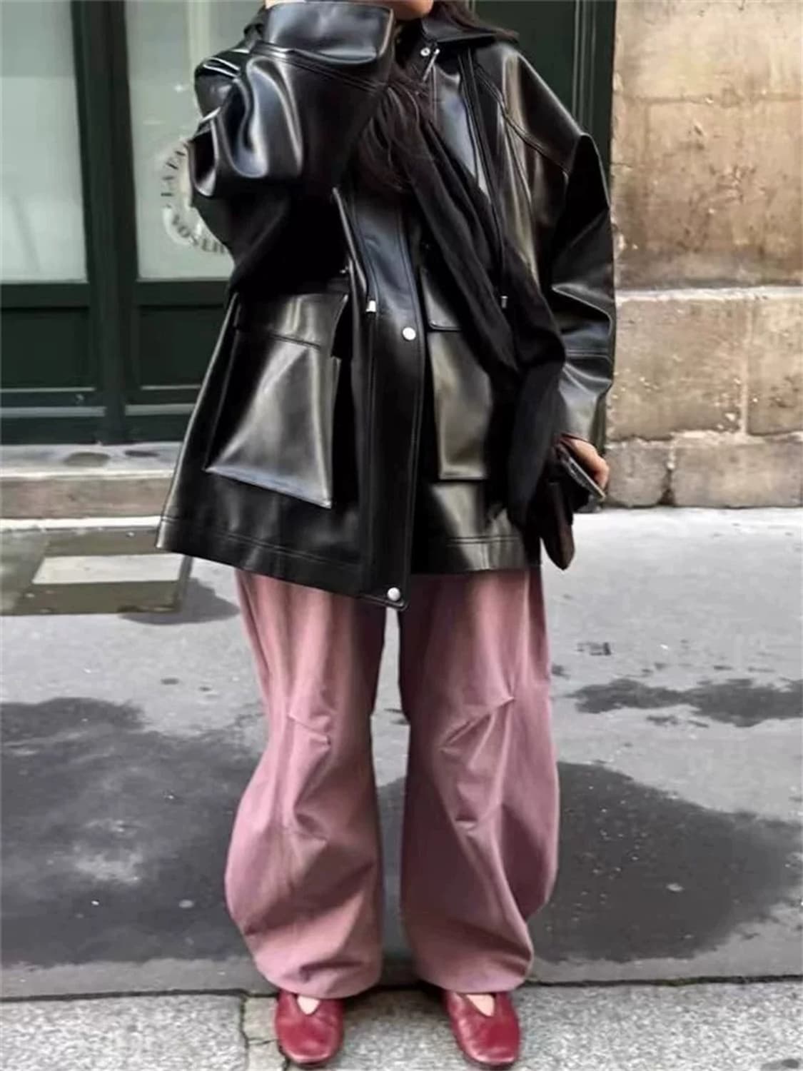 에토스 레더 후디드 자켓 상품이미지4