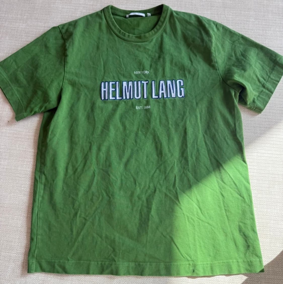 Helmut lang 헬무트랭 그린 반팔티 상품이미지1