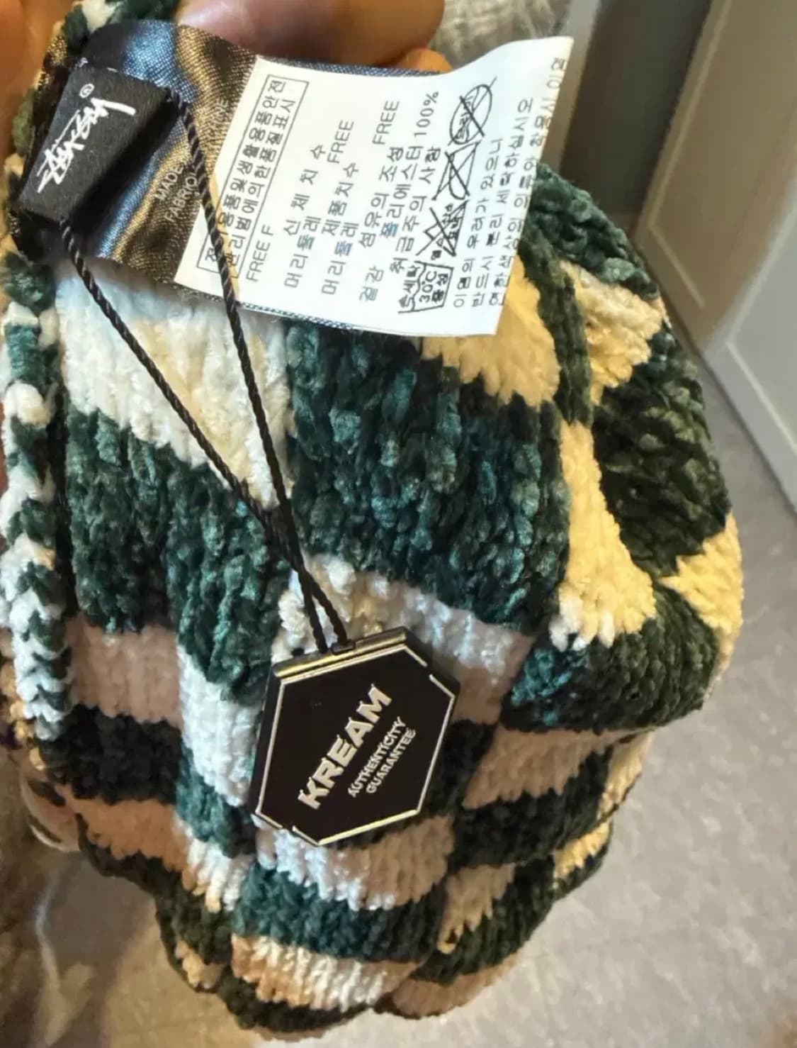 스투시 크로쉐 비니 그린 상품이미지3