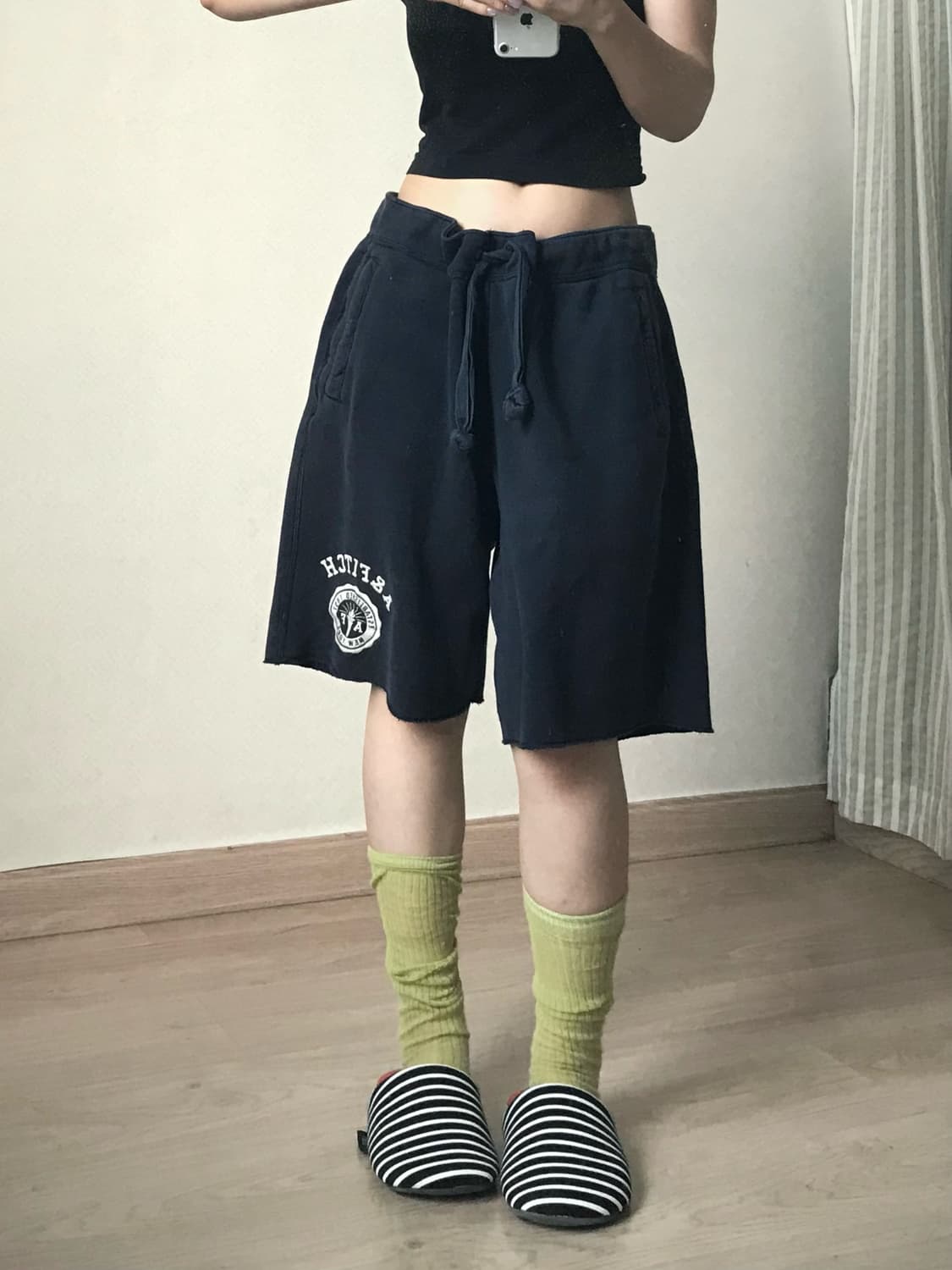 Abercrombie navy cotton bermuda pt 상품이미지1