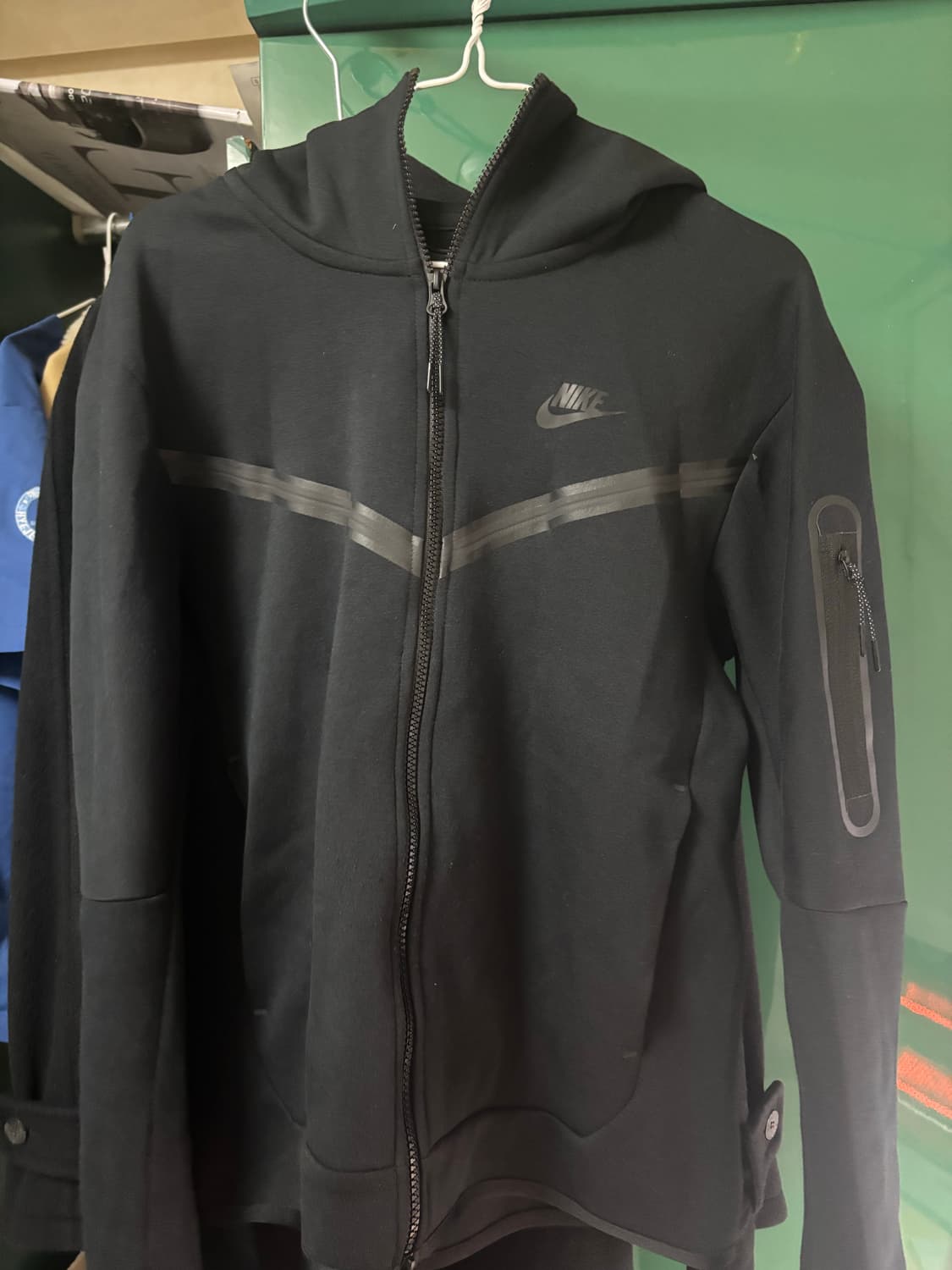 나이키 NSW 테크 플리스 풀 집 후드 블랙 M 상품이미지2