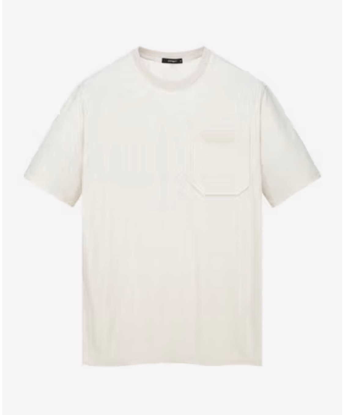 알레그리 아이보리 린넨라이크 라운드 티셔츠(m/105) 상품이미지1