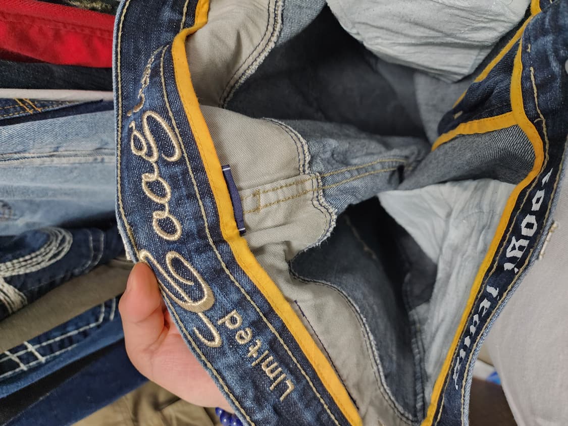 쿠지 Coogi Y2K 크로커다일 데님 팬츠 상품이미지10
