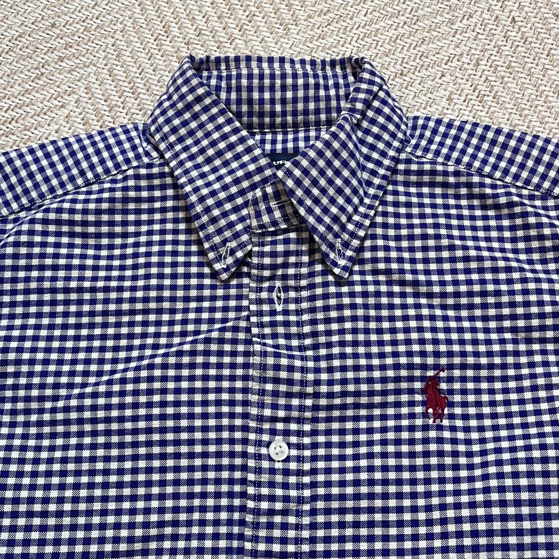 [정품] 폴로 블루 / 버건디포니 체크 셔츠 [ 2 ] 상품이미지3