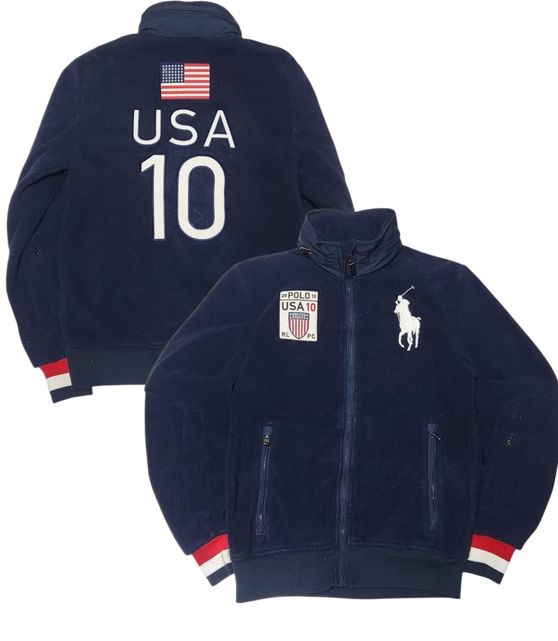폴로 랄프로렌 빅포니 성조기 USA 후리스 플러스 자켓 상품이미지1