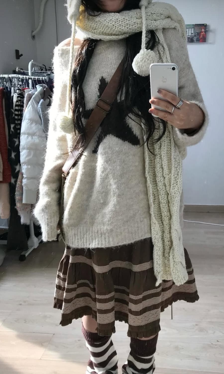 미라이클립 코디 세트/일본 빈티지 모리 선가든파티 스윙잉 크루 상품이미지2