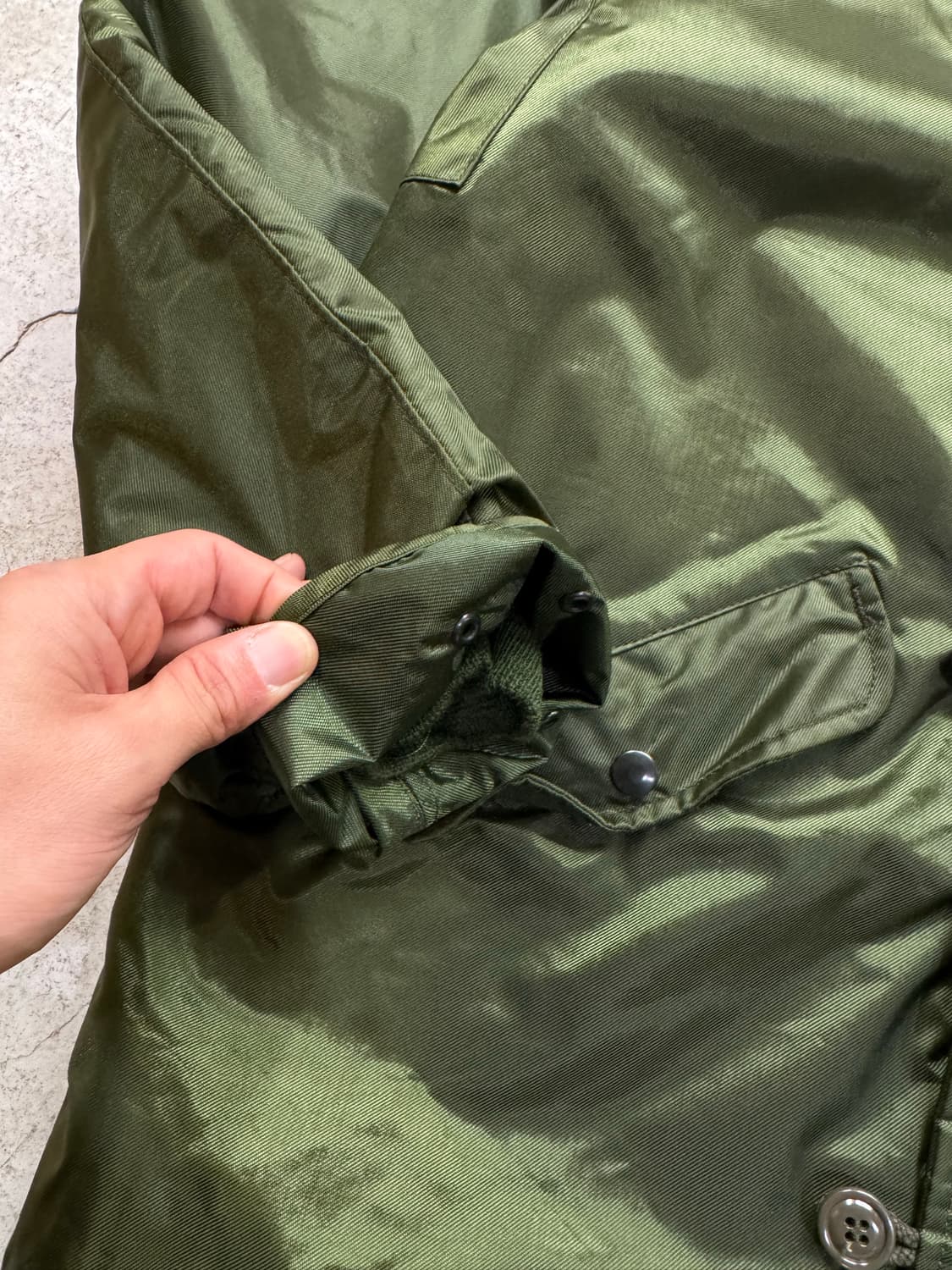 80s U.S NAVY 덱 자켓 오리지널 알파 인더스트리 상품이미지4