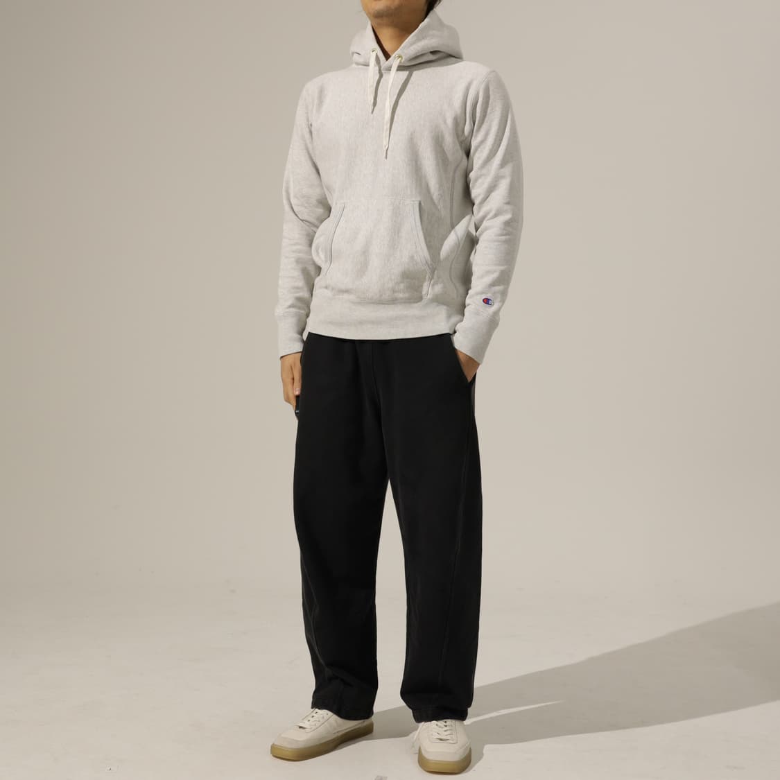 챔피온 리버스위브 오트밀 후드 스웻 상품이미지7