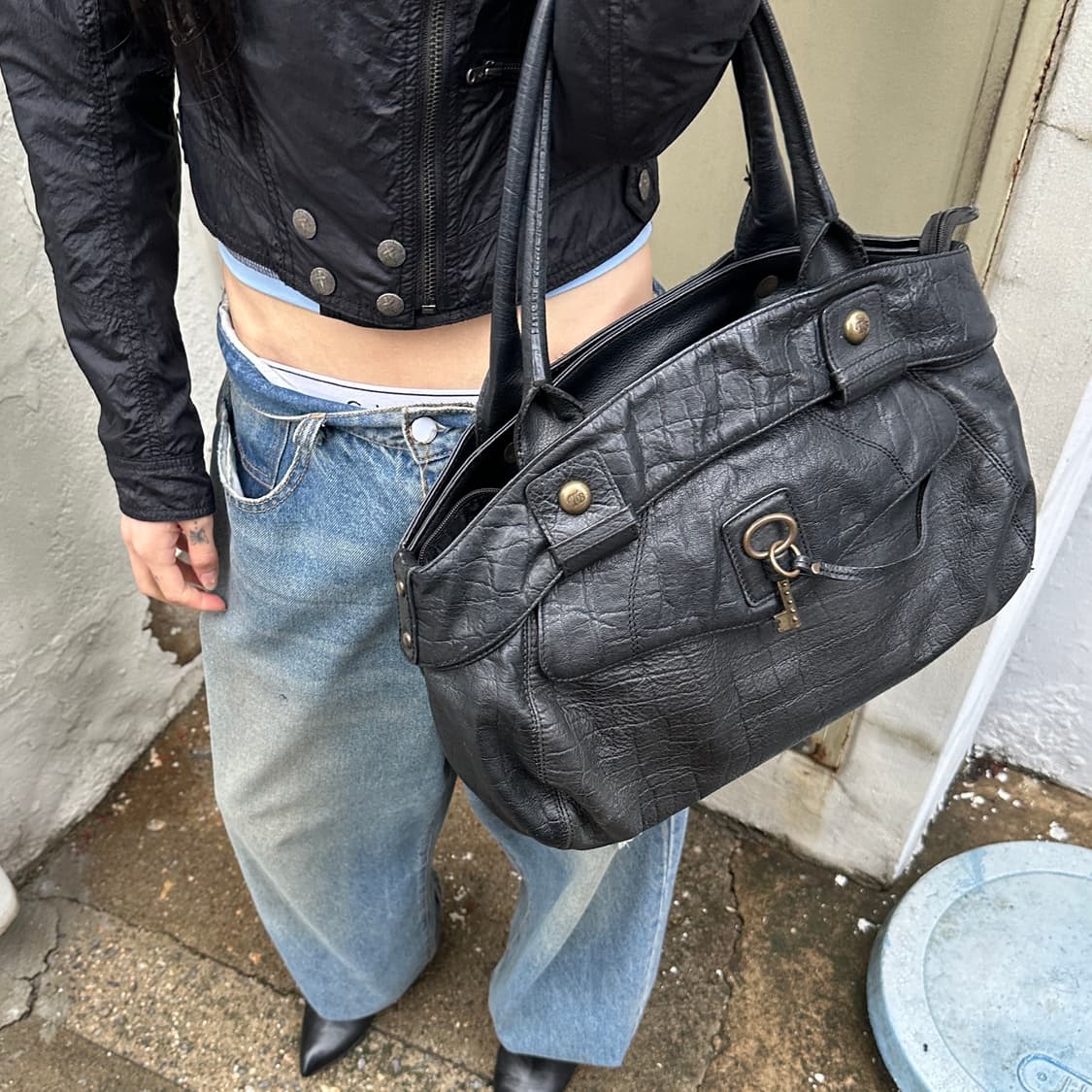00s 빈티지 TOMBOY 가죽 키백 상품이미지5