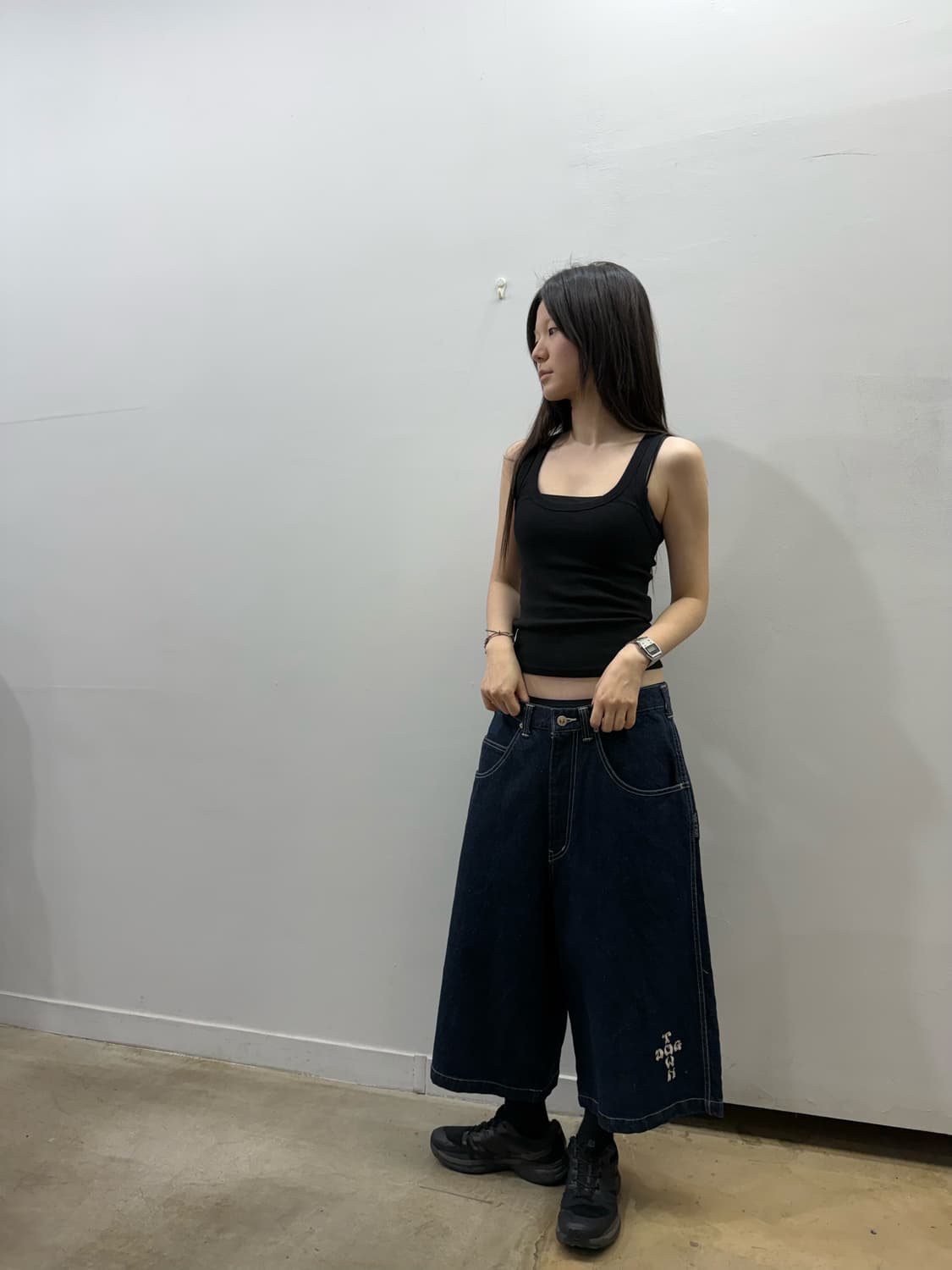 도그타운 데님 로고 버뮤다팬츠 상품이미지5