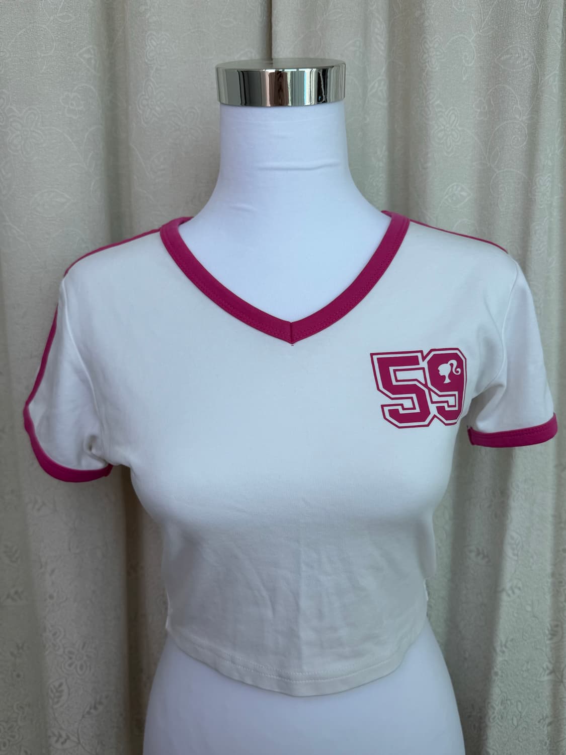 Hdex X barbie Short-Sleeve Crop Top 상품이미지2