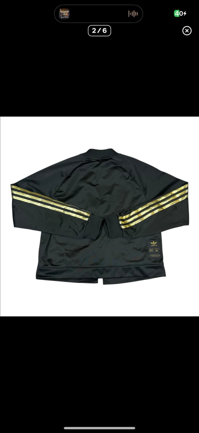  (바배) 아디다스 검금 슈퍼스타 우먼스 트랙탑 져지 상품이미지2