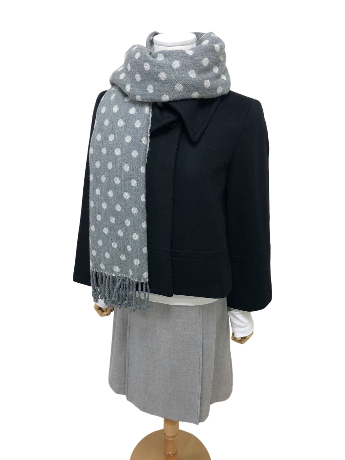 리버시블 도트 머플러 상품이미지5