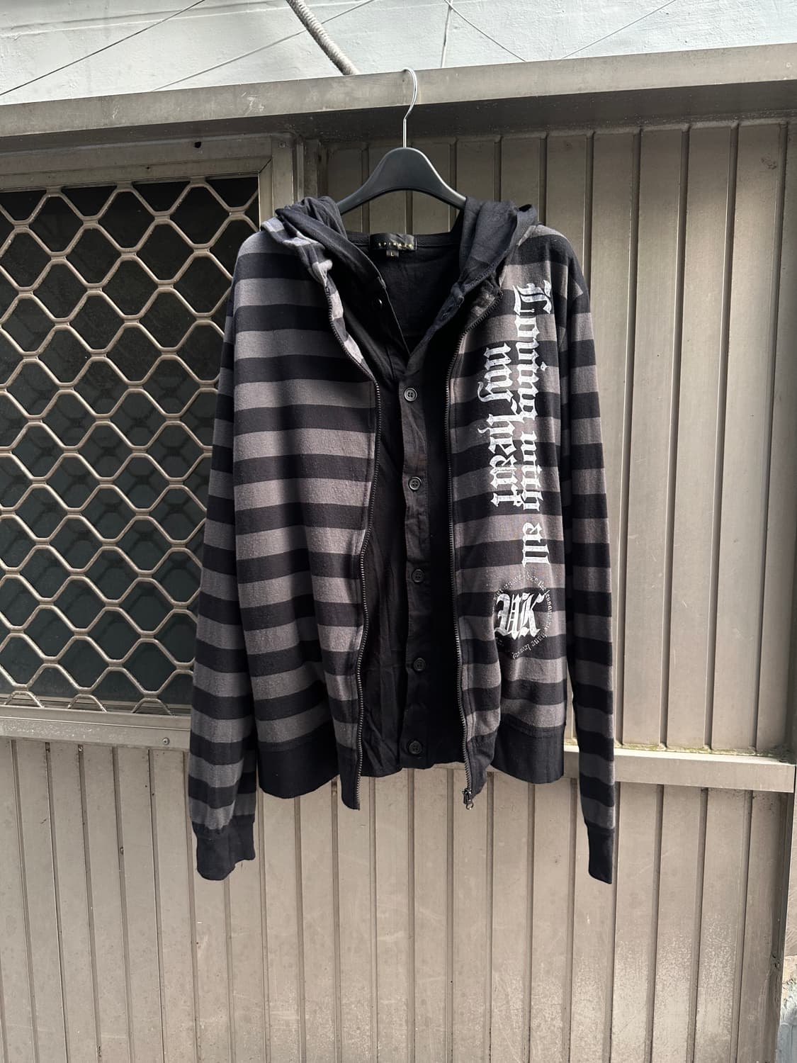 Spinash gothic punk layered hood 상품이미지7