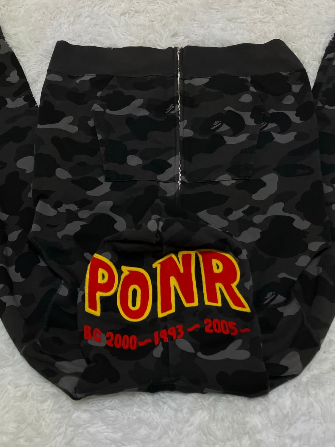 베이프 흑계 ponr 샤크 후드집업 상품이미지7