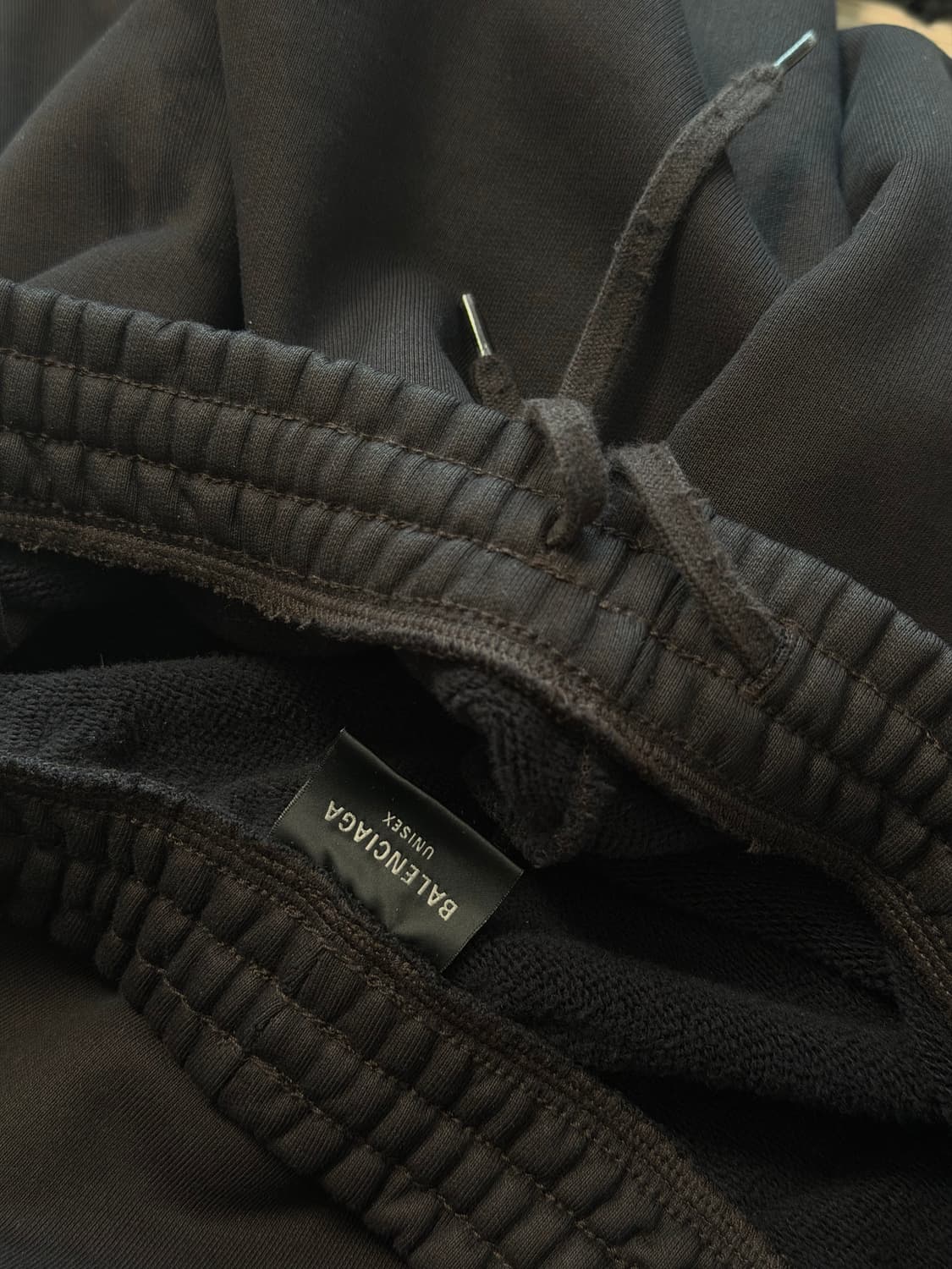 발렌시아가 배기 스웨트 스웻 팬츠 블랙 상품이미지7