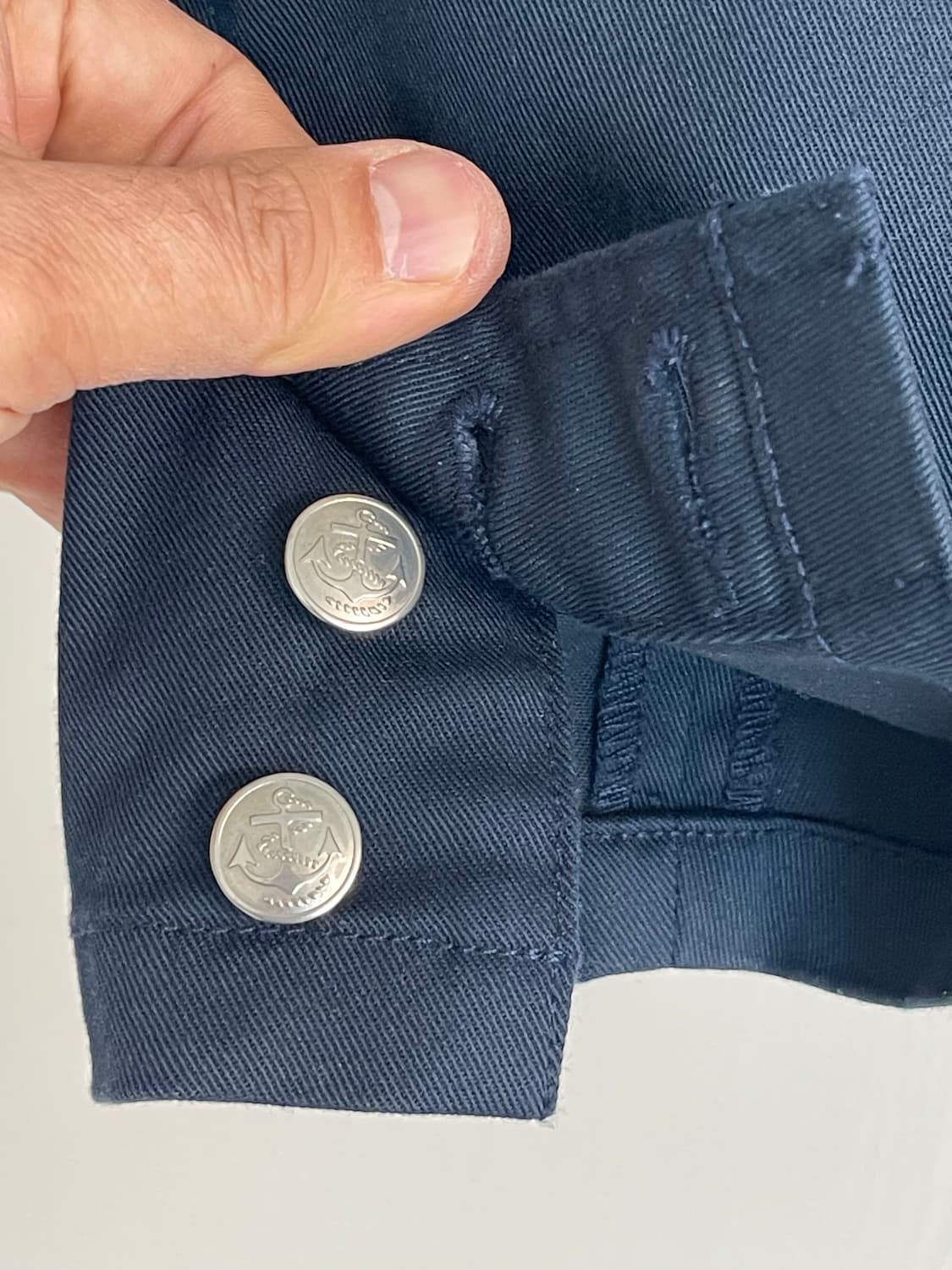 에드윈 필드맨 폴리 코튼 트월 은장 네이비 워크웨어 블레이저 L 상품이미지3