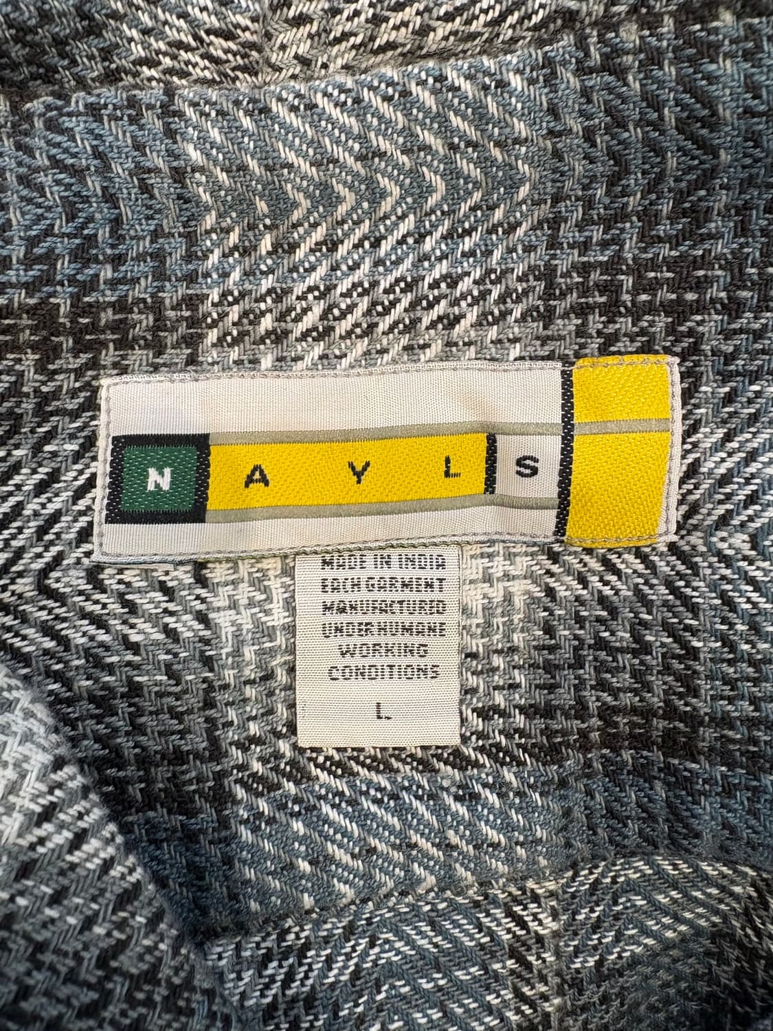 NAYLS 체크 후드 셔츠 상품이미지10