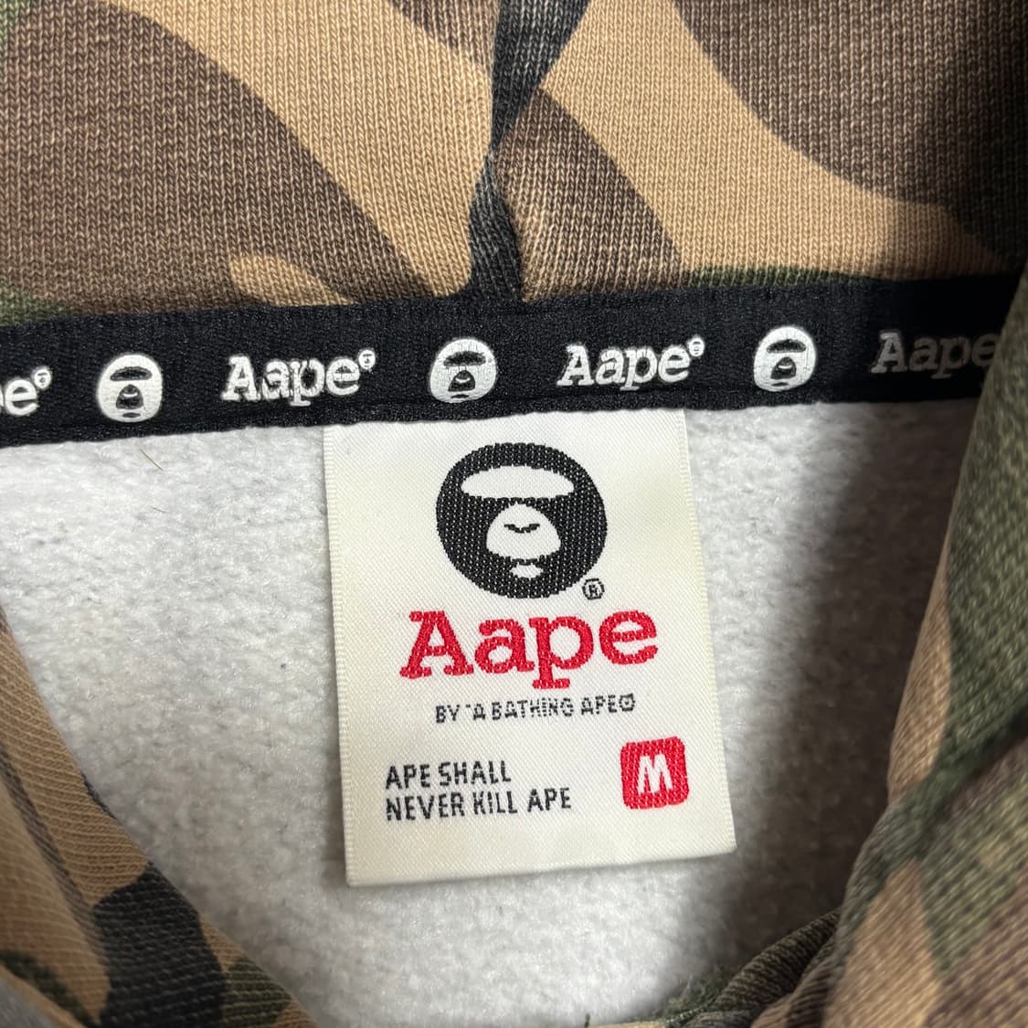 M 에이프 카모 포켓 풀오버 후드티 상품이미지4