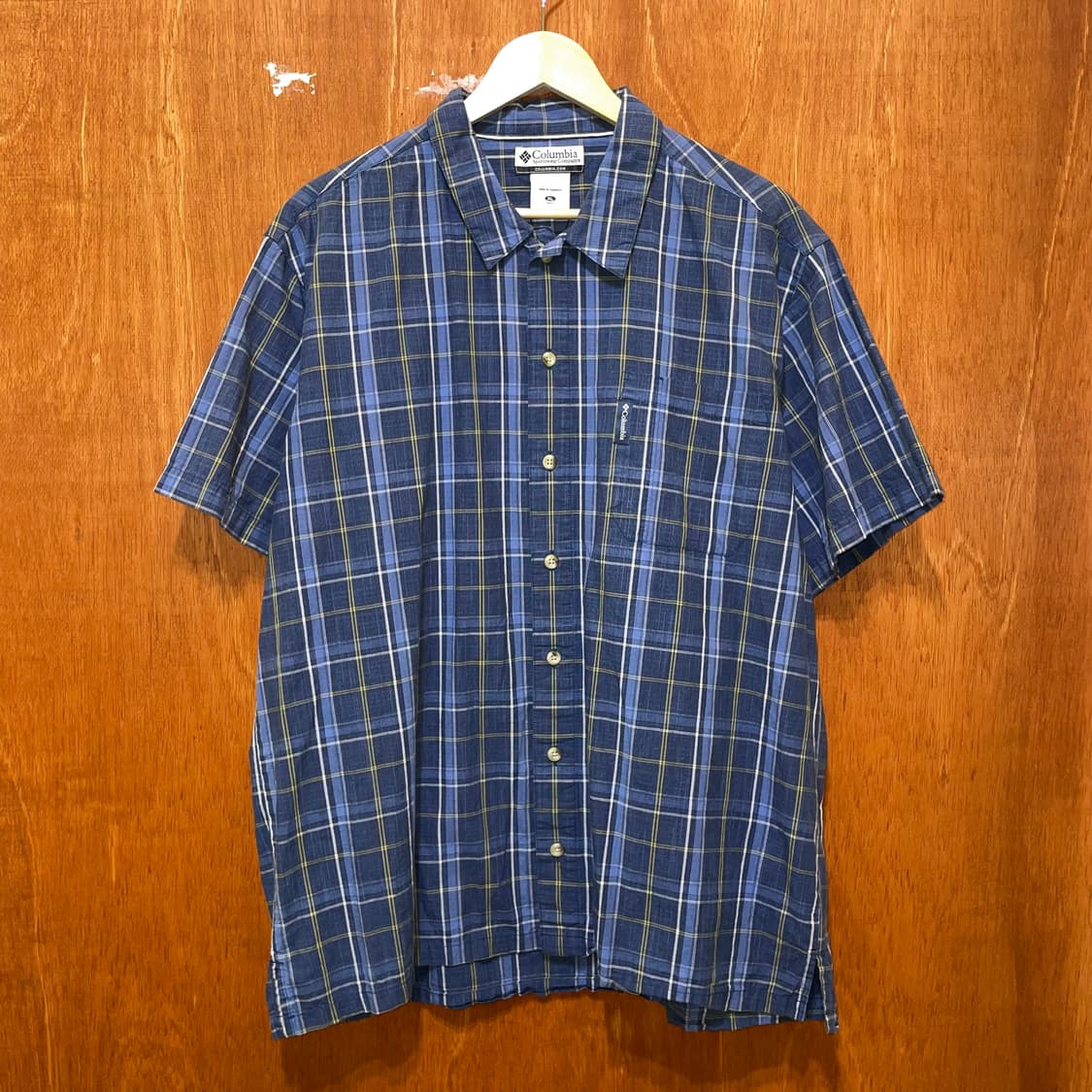 (XL) Columbia 컬럼비아 체크 반팔 셔츠 상품이미지1