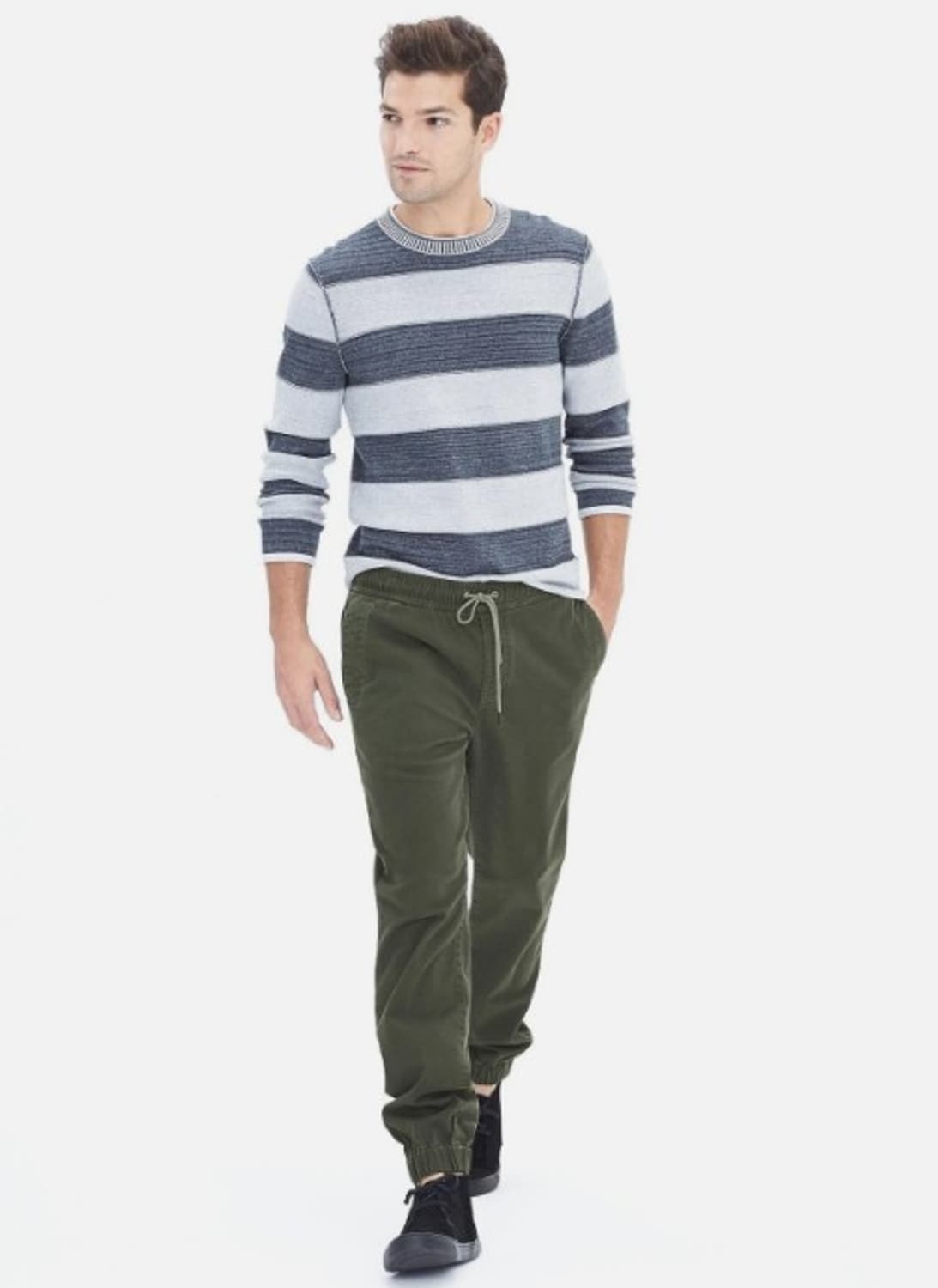 바나나 리퍼블릭 에이든 트윌 조거 팬츠 상품이미지9