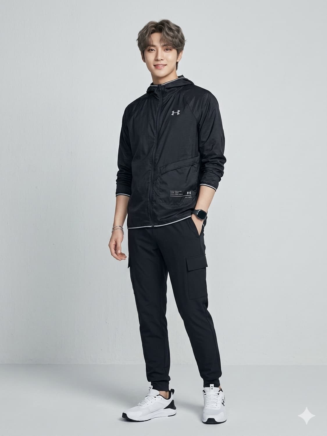 언더아머(Under Armour) RUN 팩어블 초경량 바람막이 자켓 상품이미지1