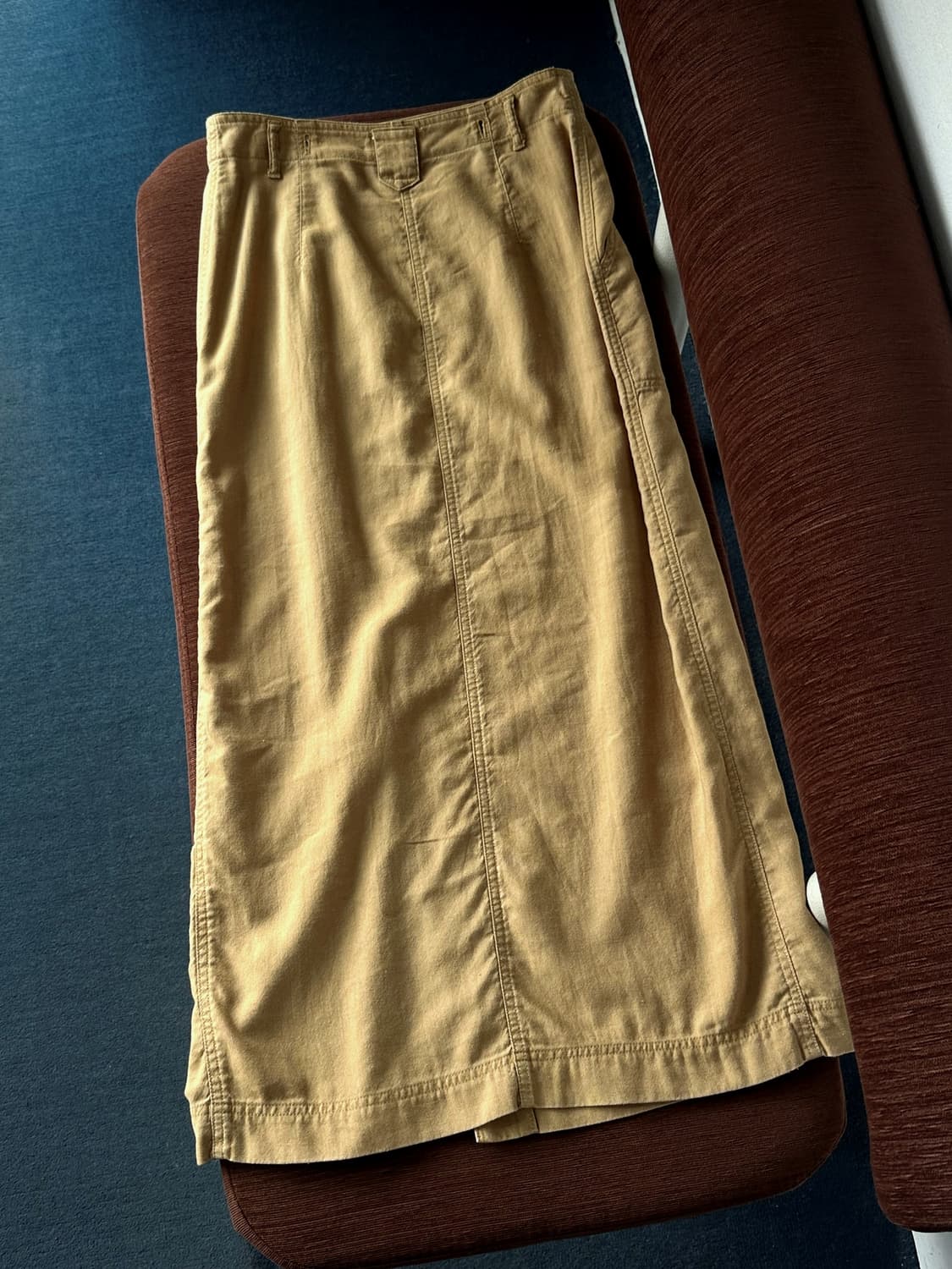 Rayon blend design long skirt 상품이미지4