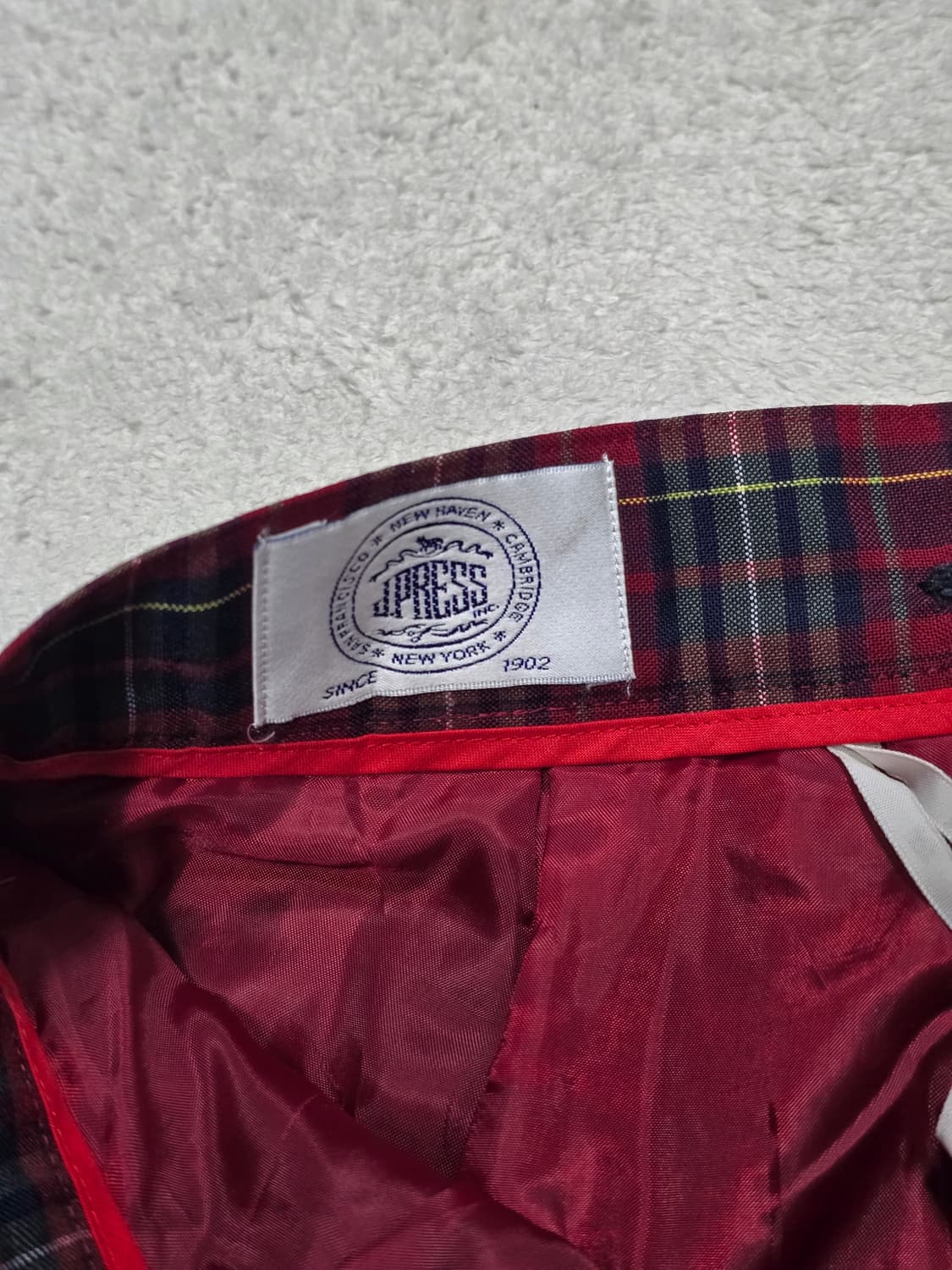 J.Press 제이프레스 체크패턴 미디 치마 상품이미지3