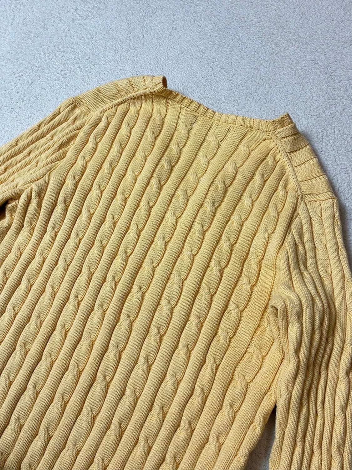 폴로 랄프로렌 큐알 브이넥 케이블 니트 PN7381 상품이미지5