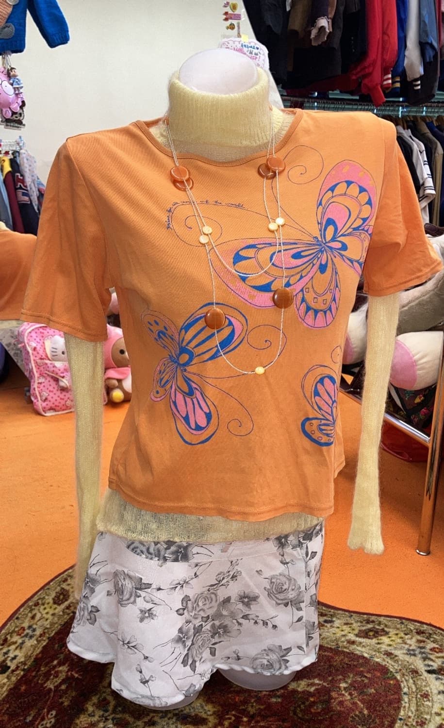 jpn 나비 반소매 티셔츠 상품이미지1