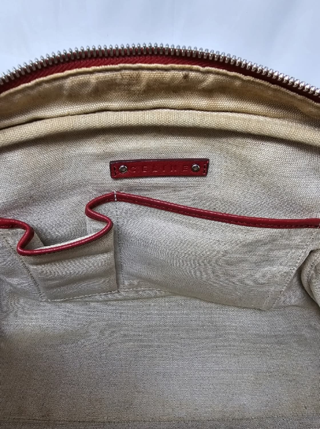 셀린느 마차 패턴 보스턴백 레드 상품이미지7