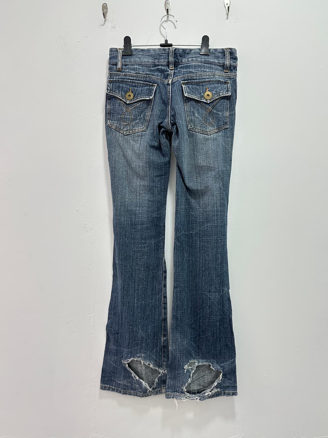 Vintage destroyed washing flare pants 상품이미지4