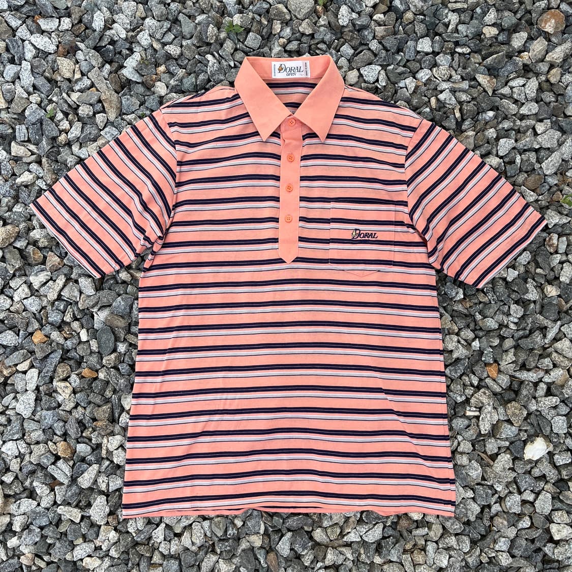 Doral(made japan) 스트라이프 카라티 (실측확인) 상품이미지1
