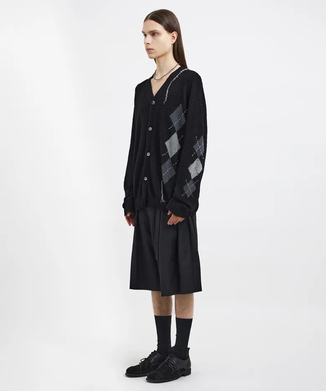 (새상품-M) youth Argyle Hand Stitch Knit 상품이미지1