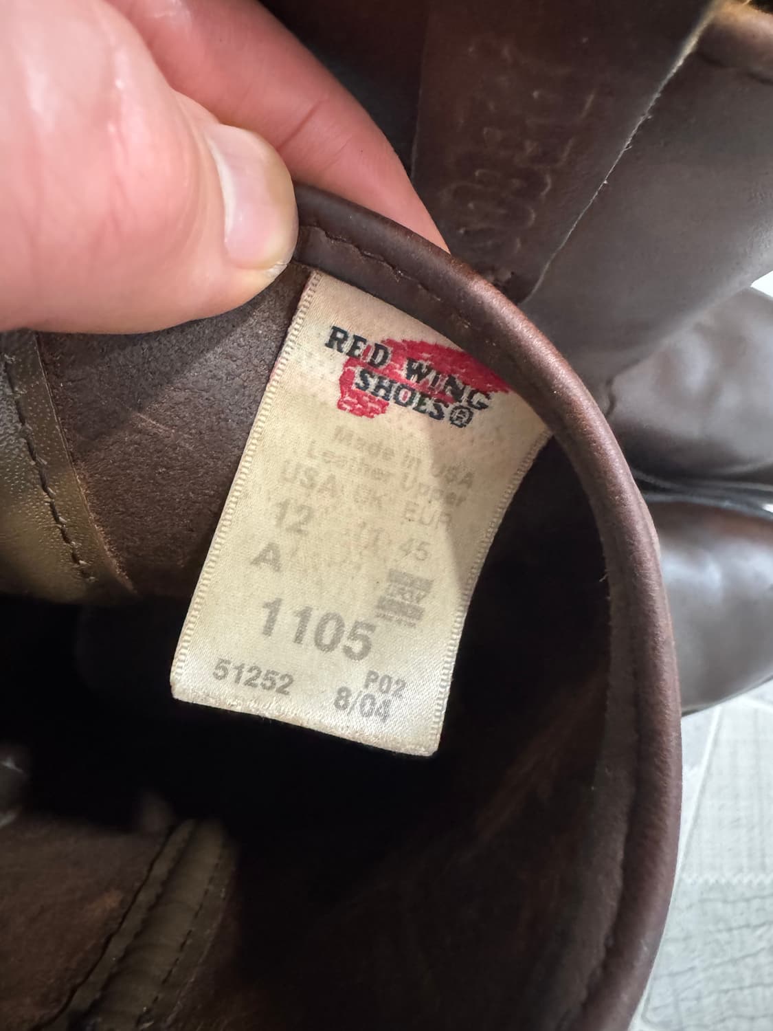 레드윙 페코스 1105 12A 290 사이즈 판매합니다. 상품이미지6