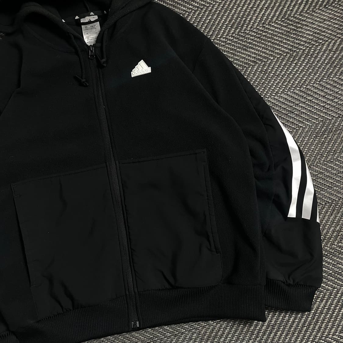 아디다스 신형 퓨쳐 아이콘 플리스 후드 집업o 4823 상품이미지2