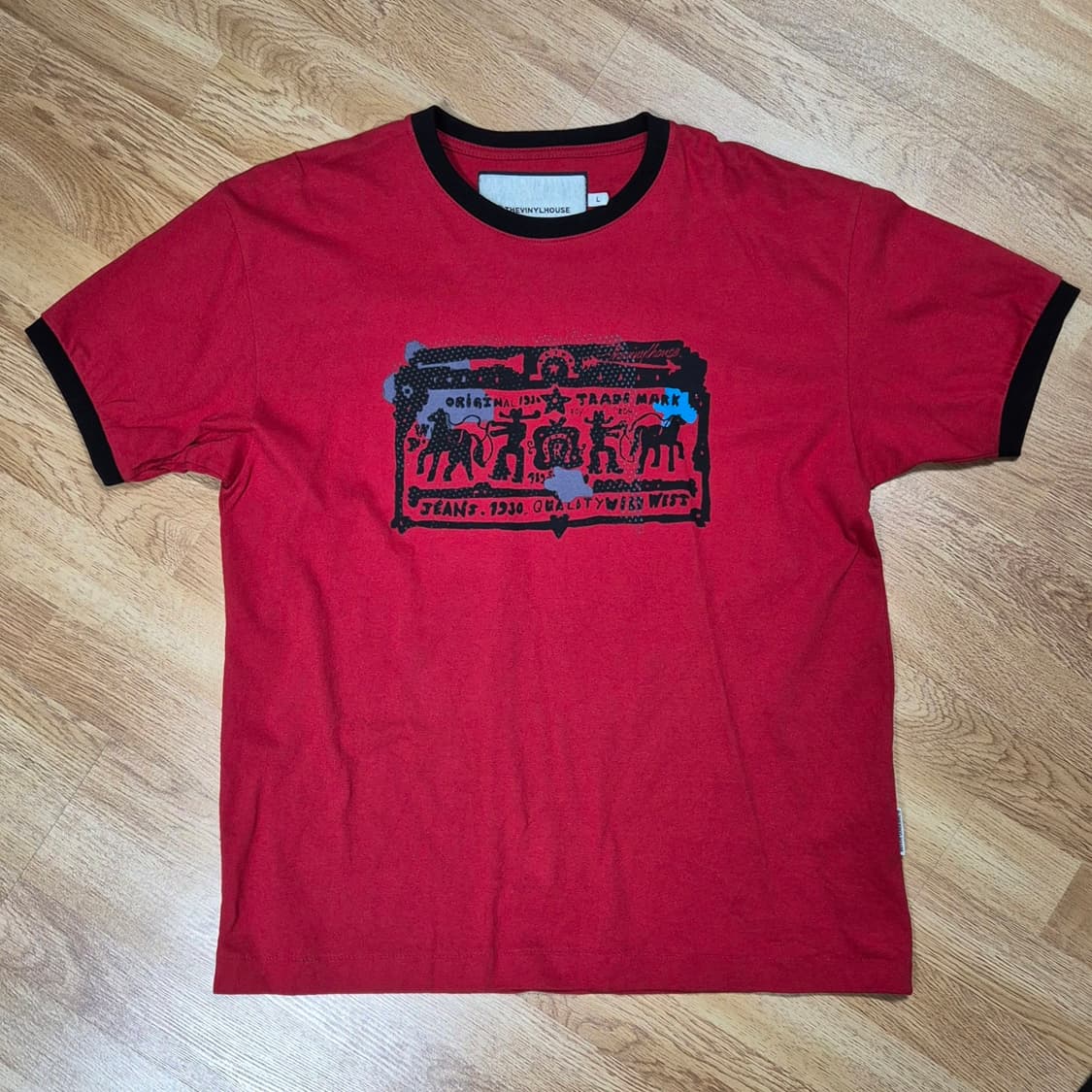 COWBOY PICTOGRAM RINGER TEE_[RED] 상품이미지3
