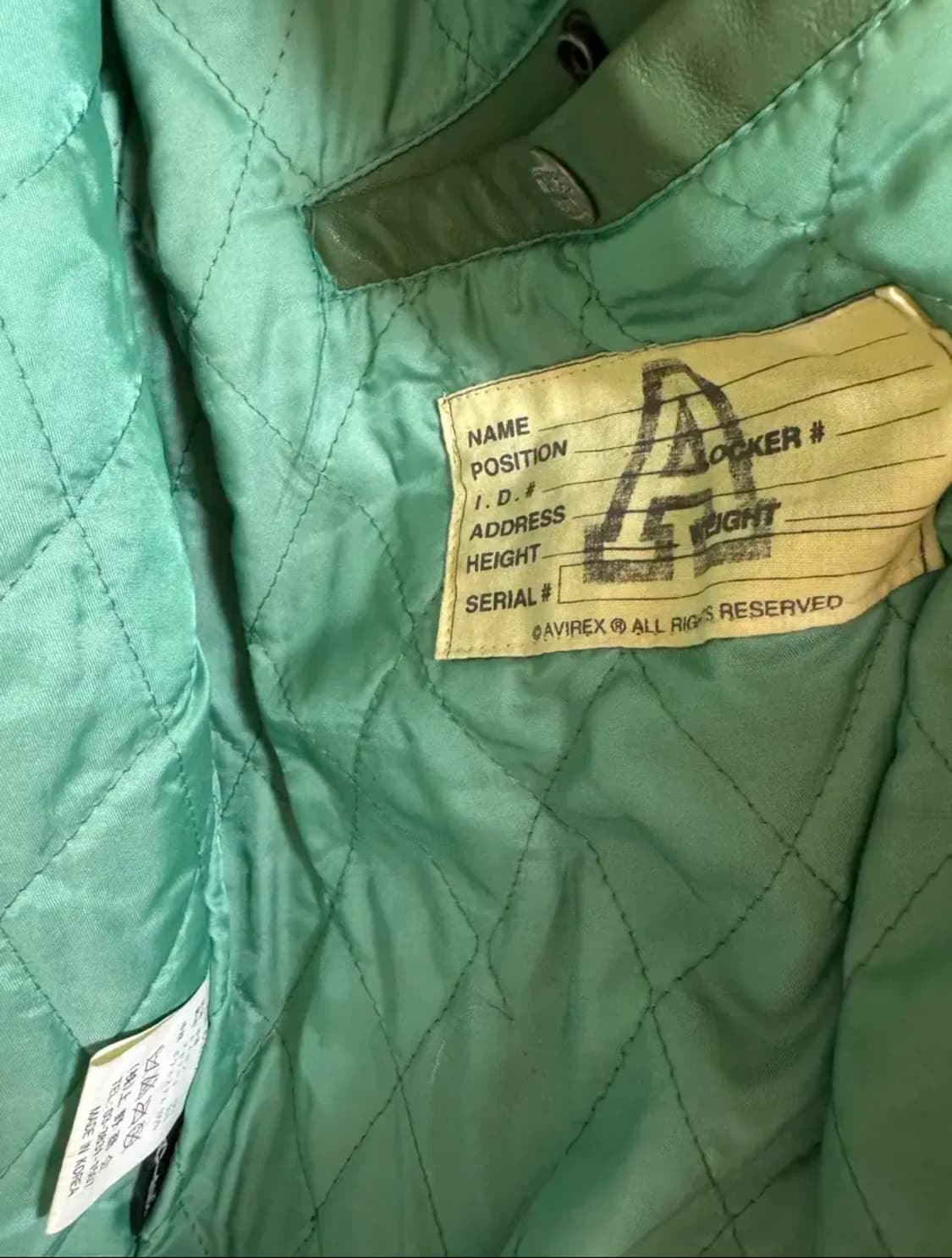 L 80s avirex 아비렉스 가죽자켓 상품이미지5