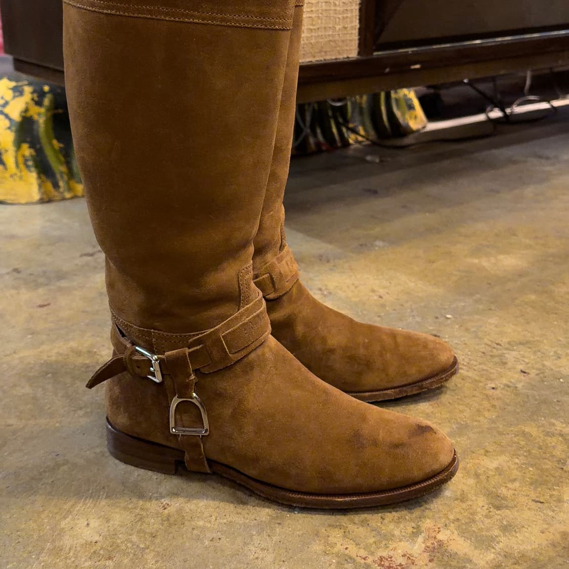 폴로 랄프로렌 퍼플라벨 스웨이드 우먼 부츠 상품이미지6