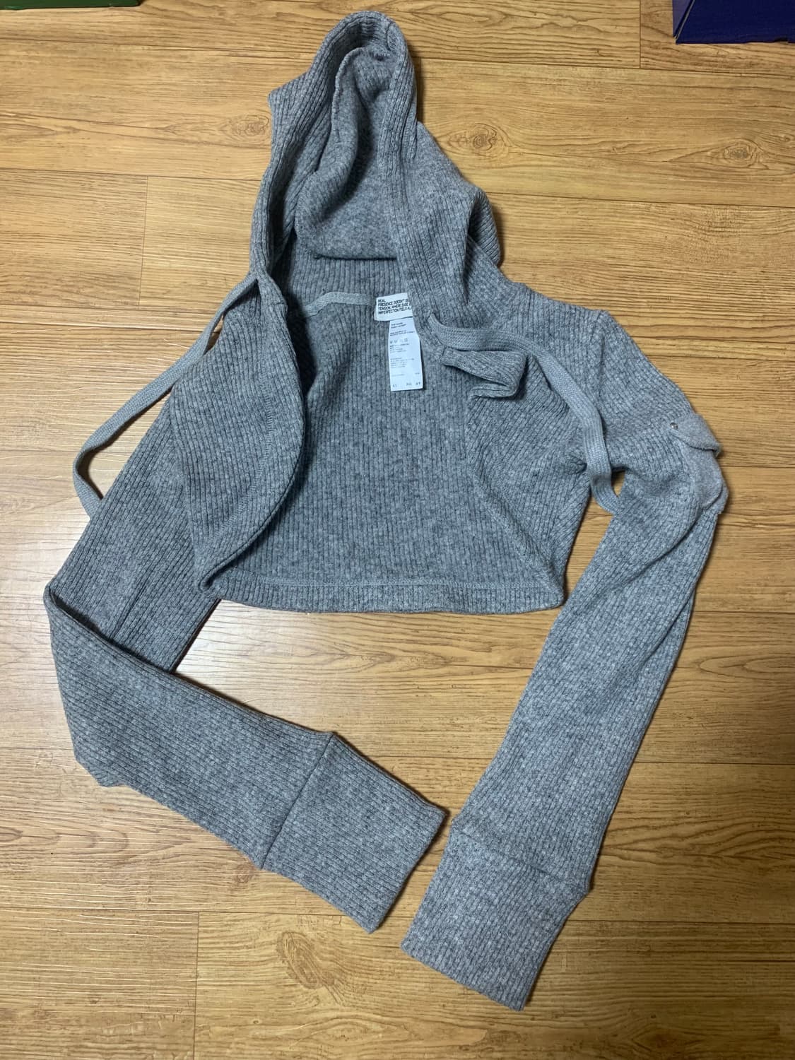 41프레이 Knit Hoodie Bolero Cardigan볼레로가디건 상품이미지3