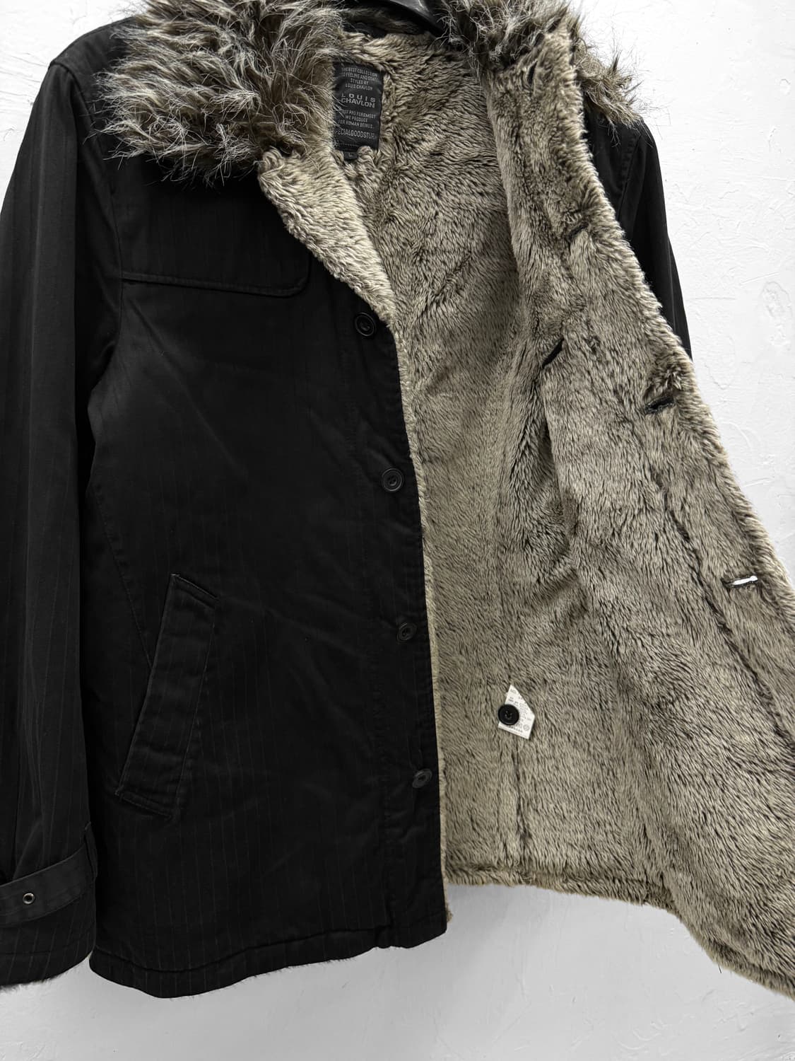 louis chavlon 스트라이프 퍼 자켓 상품이미지4