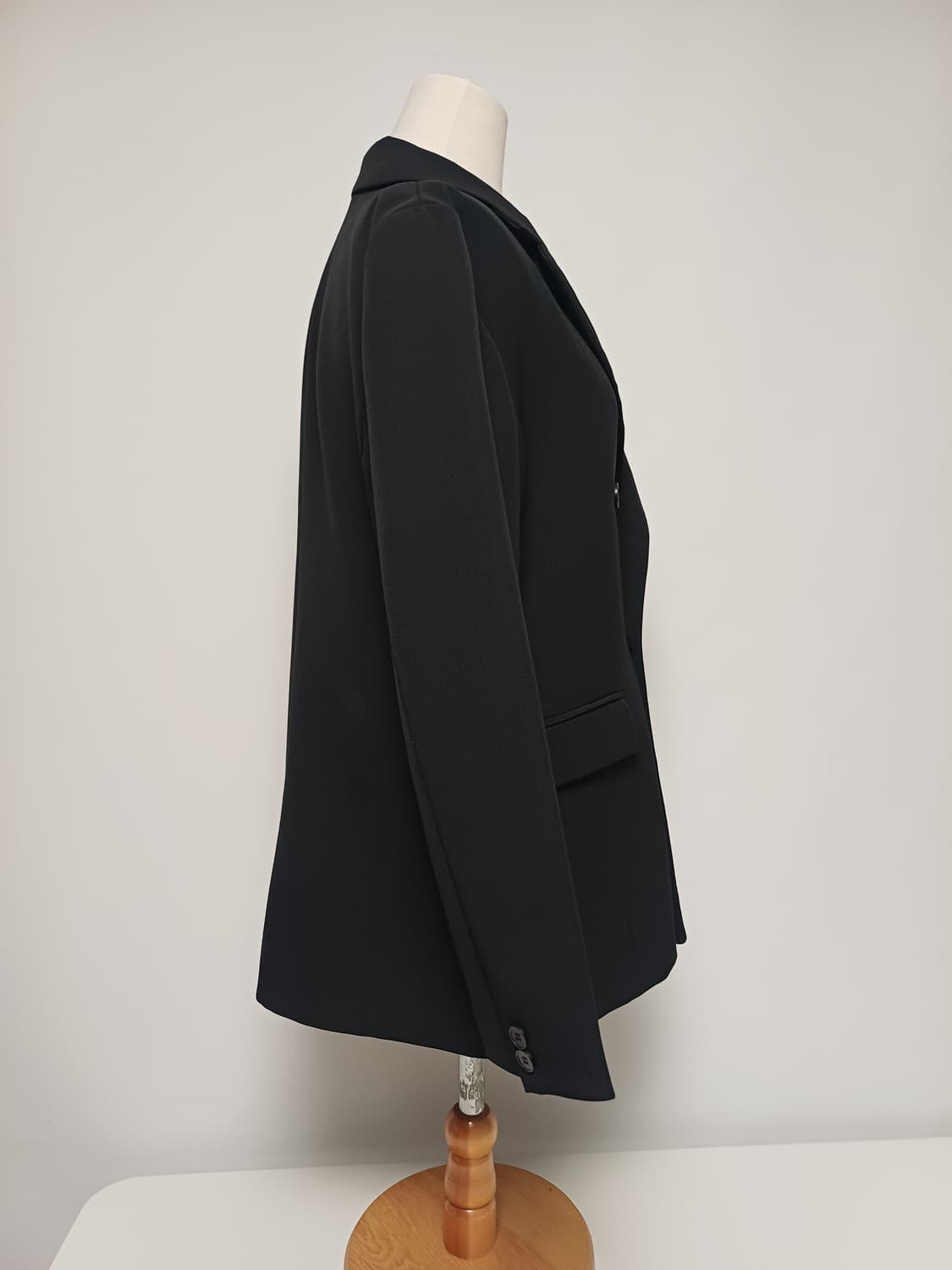 [XL/88] TNGTW 미니멀 더블 버튼 자켓 (블랙/스판 10%) 상품이미지2