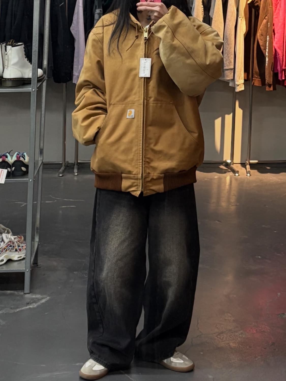 칼하트 USA 덕애티브 후드 워크 자켓 A3483 상품이미지1