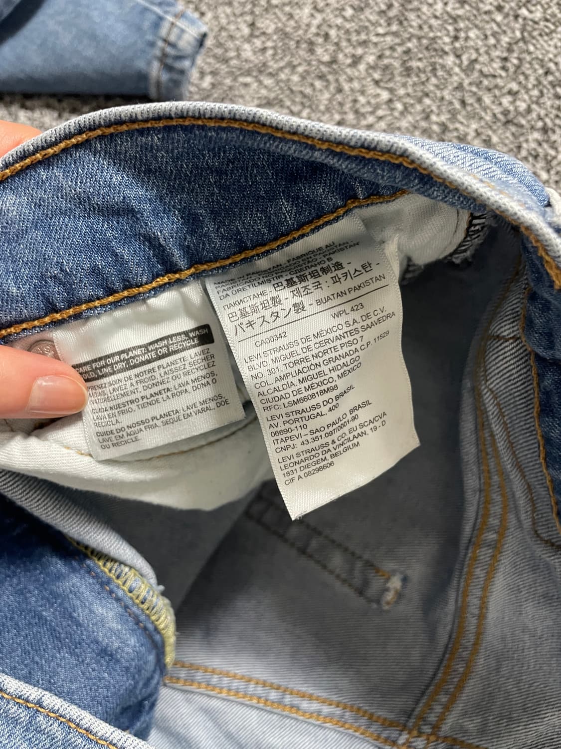 빈티지9. 리바이스 511 슬림핏 워시드 진 데님팬츠 청바지 상품이미지4