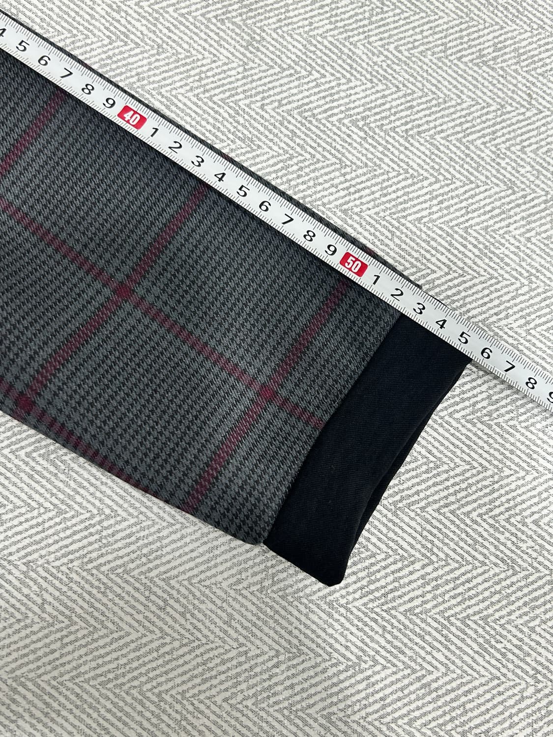 [55] 온앤온 On&On 체크 언발란스 리본 카라 원피스 00사이즈 상품이미지8