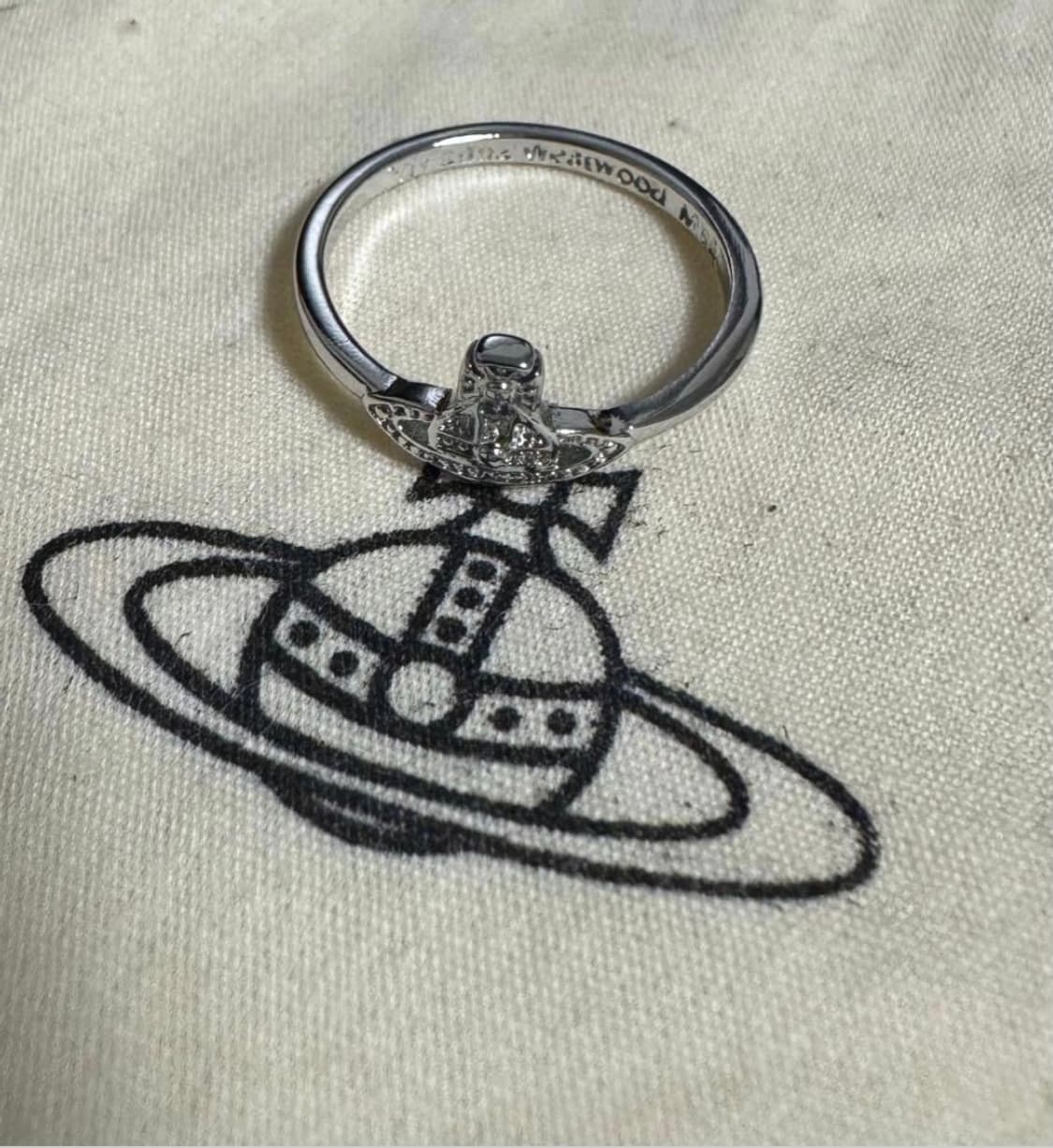 비비안웨스트우드 아카이브 실버 orb링 반지 상품이미지1