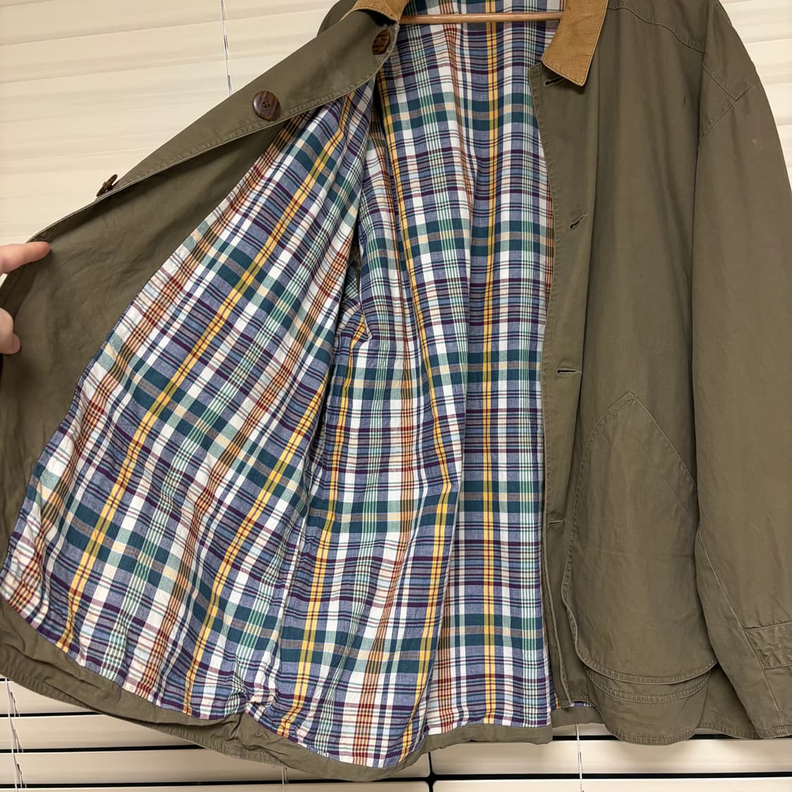 90s 제이크루 J. Crew 코튼 플란넬 카코트 자켓 XL 상품이미지2