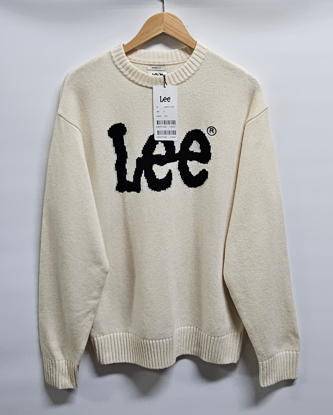 Lee 리 로고 니트 아이보리 M 새상품 상품이미지1