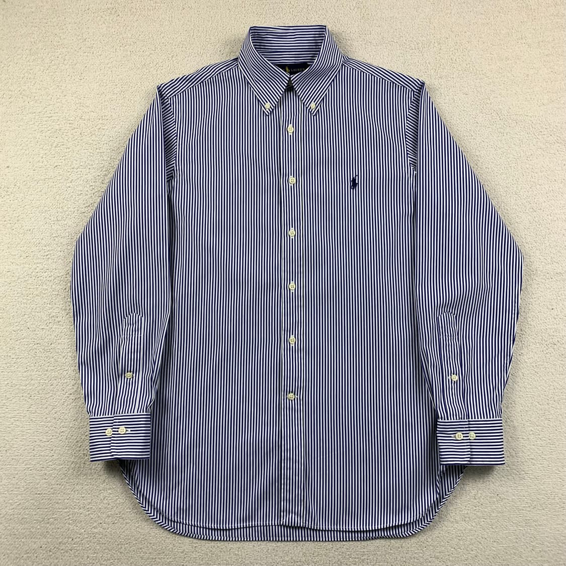 폴로 랄프로렌 포니로고 네이비 스트라이프 셔츠 상품이미지1