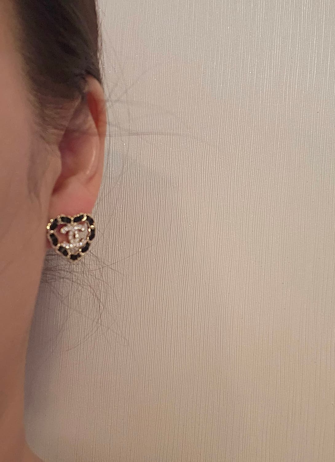 샤넬 가죽체인하트 CC로고 귀걸이 업사이클링 상품이미지7